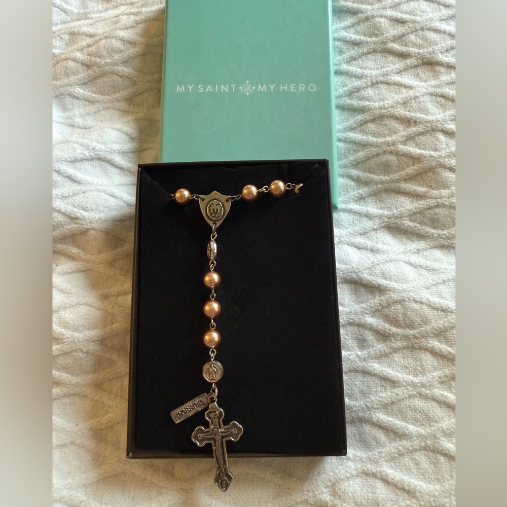 Swarovski Pink Pearl Rosary